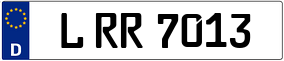 Trailer License Plate